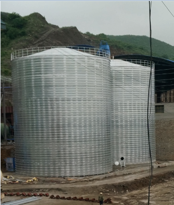 绛县粮食钢板仓的安装全过程不用热焊接